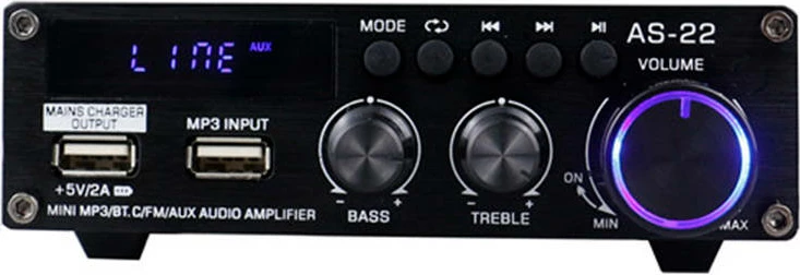 Amplifikator audio Blitzwolf AS-22, 45W, Bluetooth 5.0, i zi