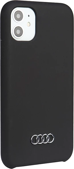 Mbështjellës Audi për iPhone 12/12 Pro 6.1", silikon, i zi