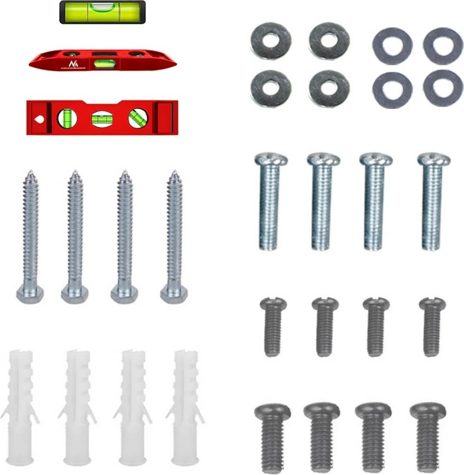 Mbajtës muri për TV Maclean MC-412, 32-70 inç, VESA 400x400, i zi