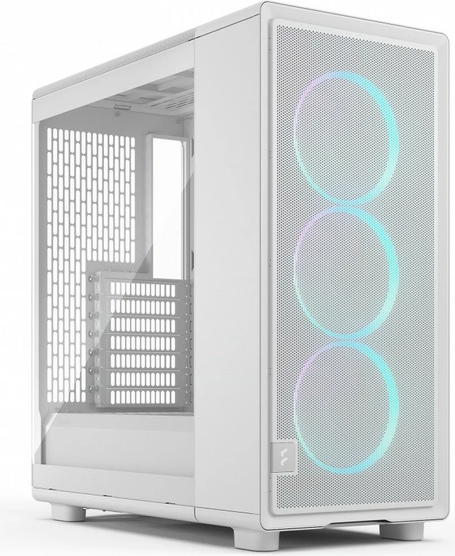 Kasë Fractal Design Epoch White TG RGB Clear Tint, Midi Tower, ATX, e bardhë