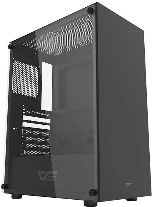 Kasë Darkflash DK100, Middle Tower, ATX/M-ATX/ITX, xham i temperuar, e zezë