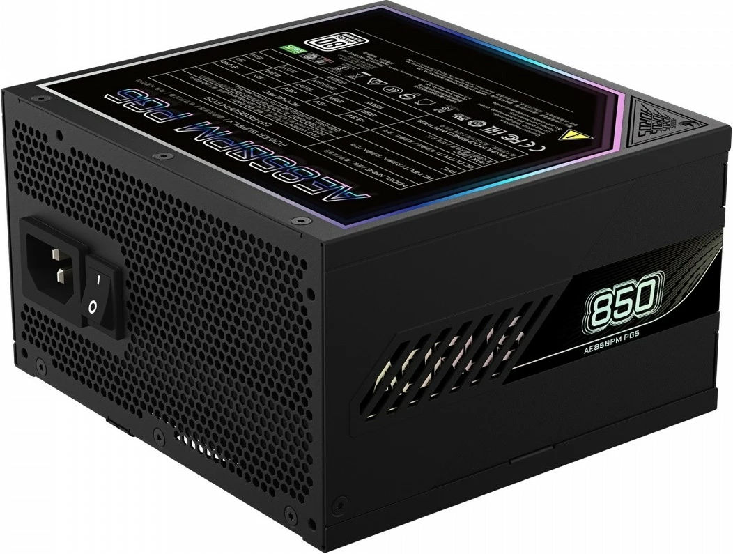 Kasë energjie Gigabyte GP-AE850PM PG5, 850W, Modular, 80 PLUS Platinum, e zezë