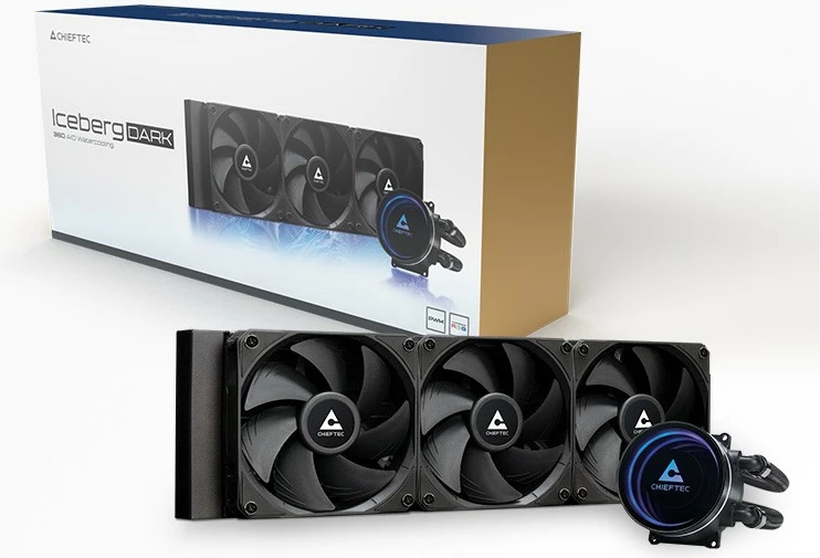 Ftohës CPU Chieftec ICEBERG 360 DARK, 360mm, ARGB
