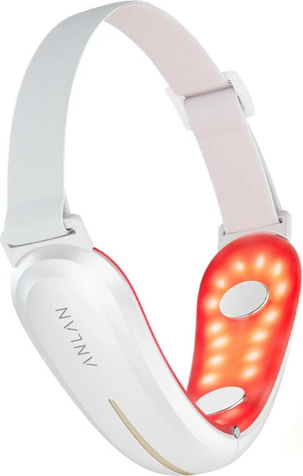 Pajisje për forcim fytyre ANLAN 01-AVLY41-02A, me EMS dhe terapi dritë, e bardhë