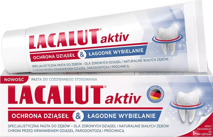 Pasta dhëmbësh Lacalut Aktiv Gum Protection & Gentle Whitening 75ml