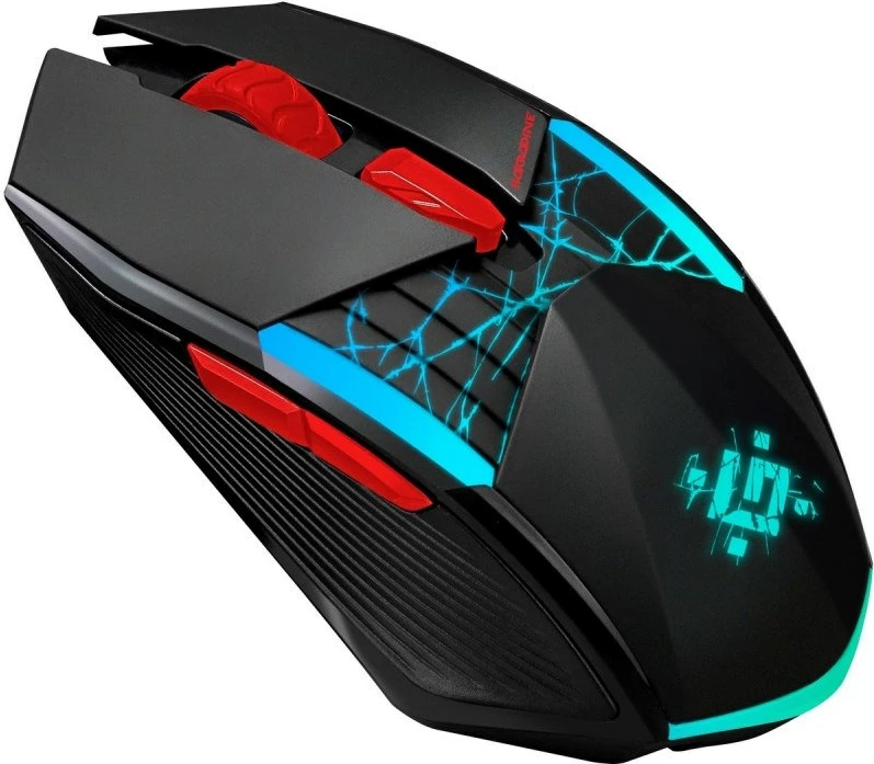 Maus Defender GM-126 TISA RF+BT Optik 1600dpi 6P, Zi