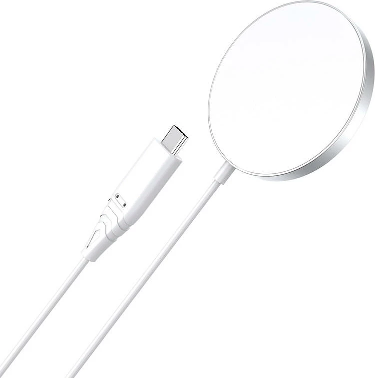 Karikues wireless magnetik Choetech T518, 15W, i bardhë