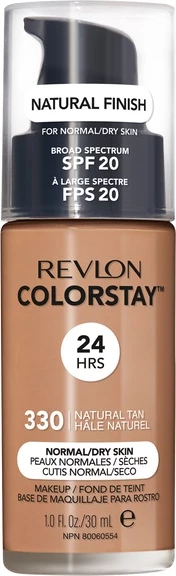 Fondatinë Revlon ColorStay Makeup për lëkurë normale/të thatë SPF20 330 Natural Tan 30ml