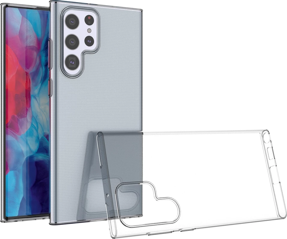 Mbështjellës Hurtel Ultra Clear 0.5mm për Samsung Galaxy S22 Ultra, Transparent