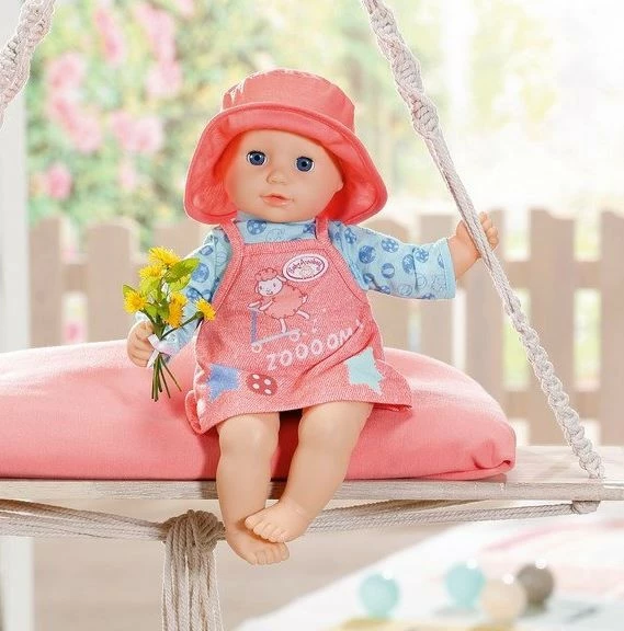 Veshje lodër për kukull Baby Annabell, Zapf, 36 cm, set me 2 komplete, rozë/kaltër