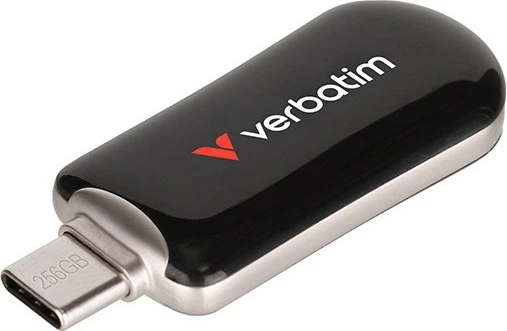 Pendrive USB-C, Verbatim Plectra DHVE30225PLG, 128GB, USB 3.2 Gen 1 deri 100MB/s lexim 25MB/s shkrim, e zezë