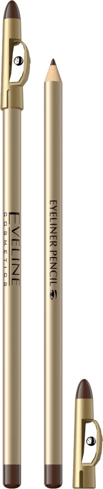 Laps për sy Eveline Cosmetics Eyeliner Pencil kafe, 1 art