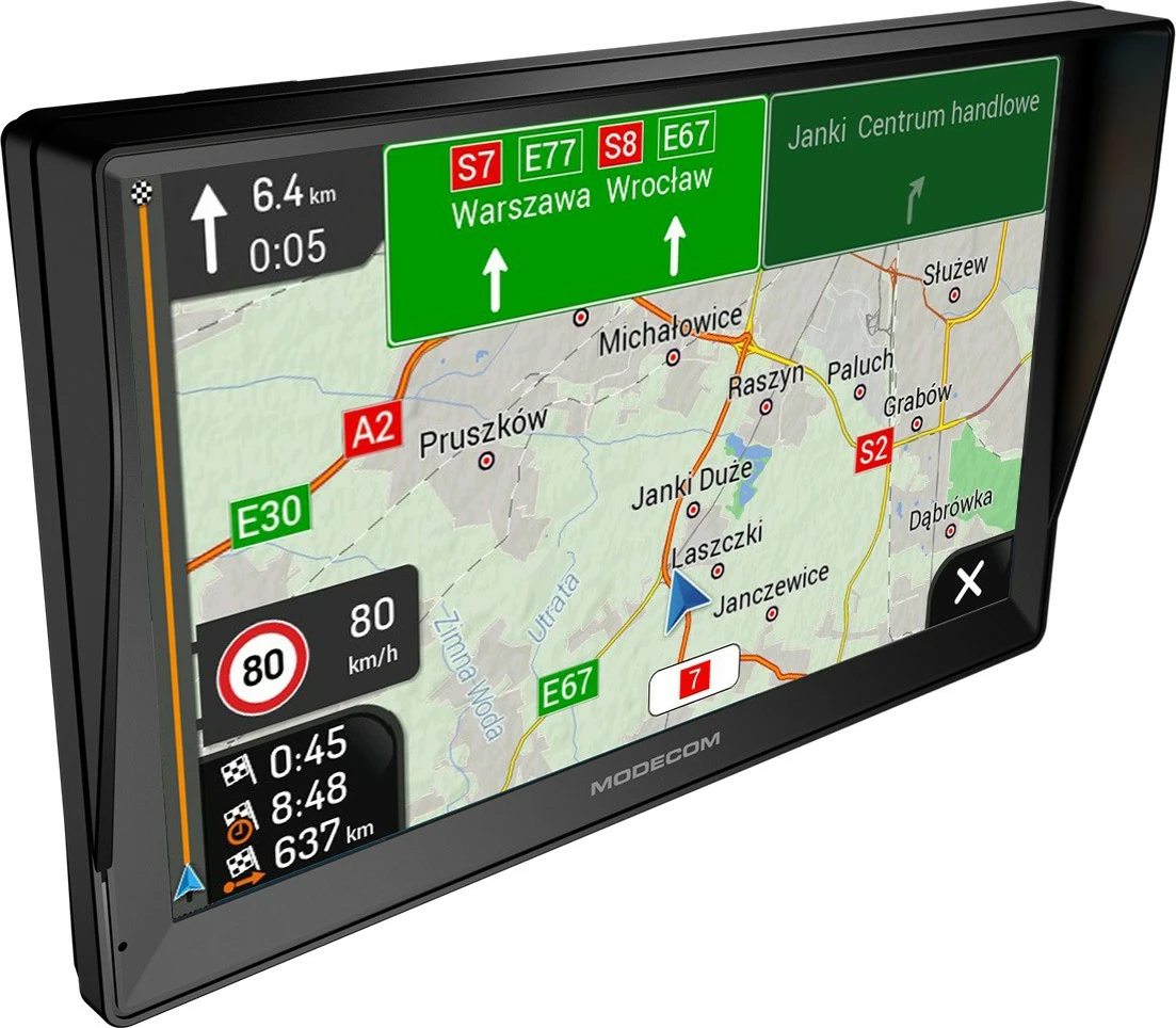 Navigacion GPS MODECOM FREEWAY CX 9.3 iGO Truck, ekran 9 inç, harta Evropë, 16 GB, 512 MB RAM, USB‑C, me përditësim 1‑vjeçar