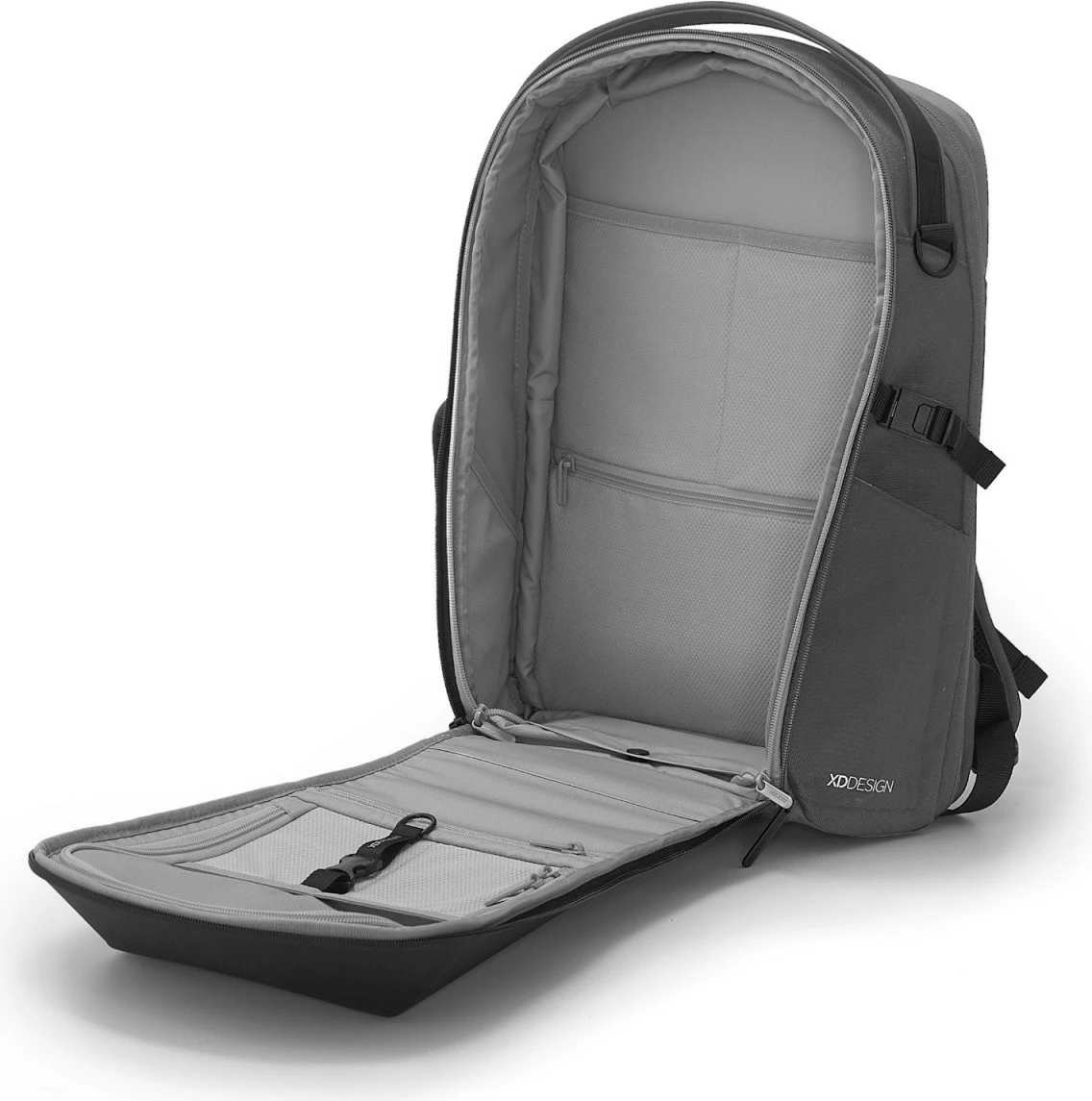 Shpinore XD DESIGN Bizz P705.932 18–25L për laptop 16'' gri