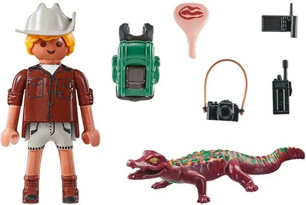 Set figurina Playmobil Special Plus 71168 eksplorues me aligator, 9 pjesë
