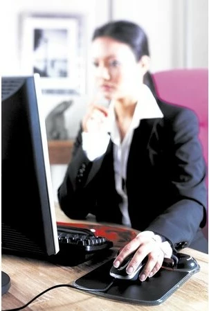 Mauspad Kensington Duo Gel, Mbështetës dore, E zezë/E kuqe