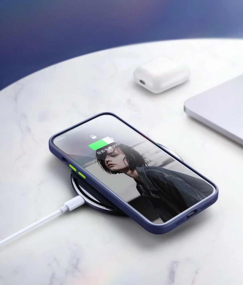 Mbështjellës Joyroom Color Series për iPhone 12 mini JR-BP798, i zi