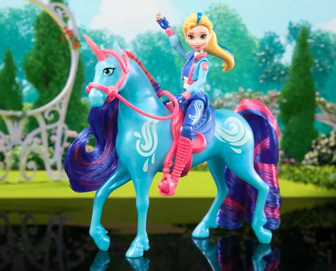 Lodra SPIN MASTER Unicorn Academy Isabel & River, me kukull dhe njëbrirësh, shumëngjyrëshe