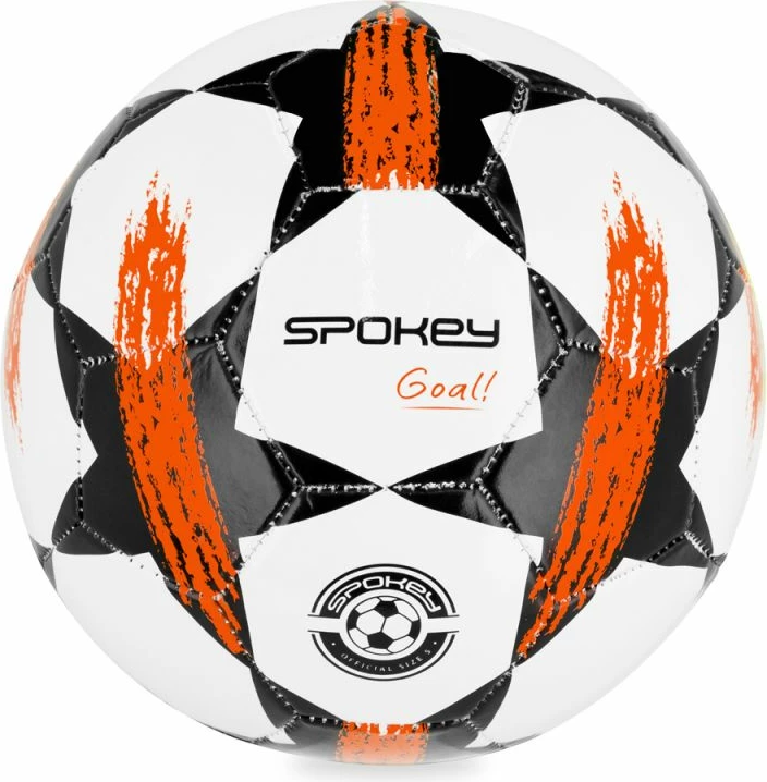 Top futbolli Spokey, për meshkuj, femra dhe fëmijë, e bardhë, e zezë, portokalli