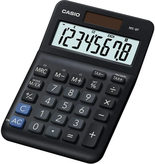 Kalkulator zyre Casio MS-8F, 8 shifra, i zi