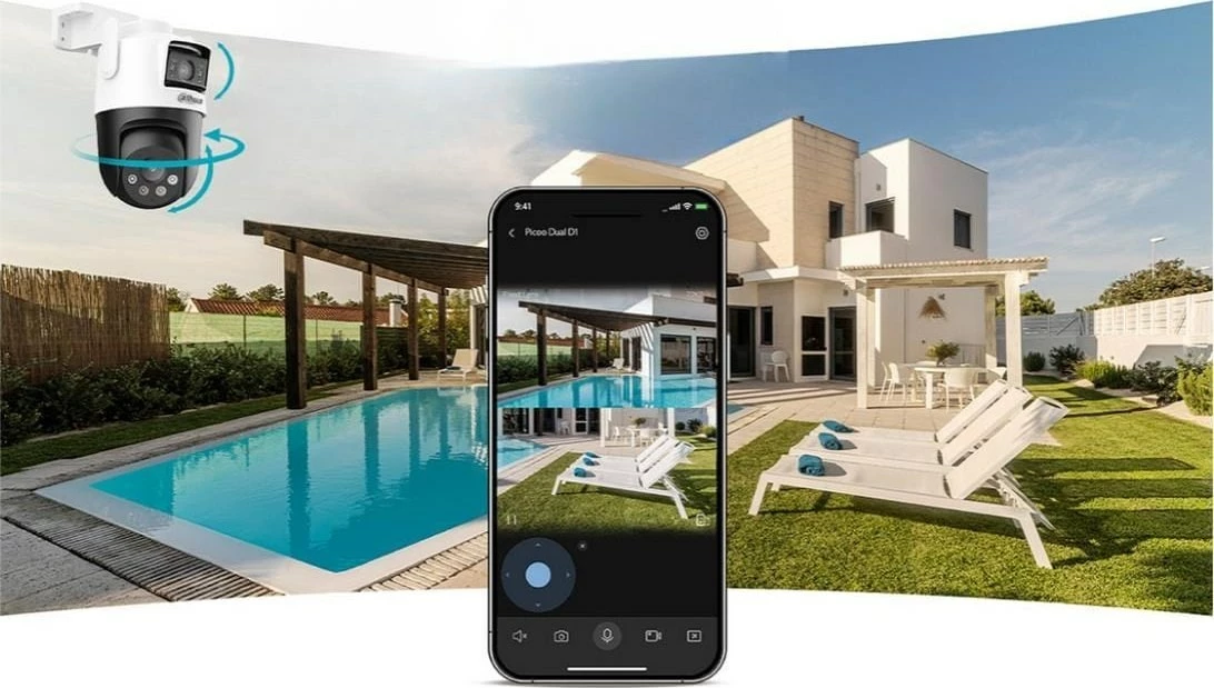 Kamerë sigurie IP DAHUA P3D-3F-PV-0280B/0600B, 6 MP, dome, Wi-Fi, e bardhë