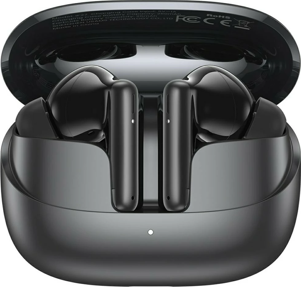 Kufje Bluetooth TWS USAMS IF27, ANC, Bluetooth 5.3, deri 20h me kuti, USB-C, ngjyrë e zezë