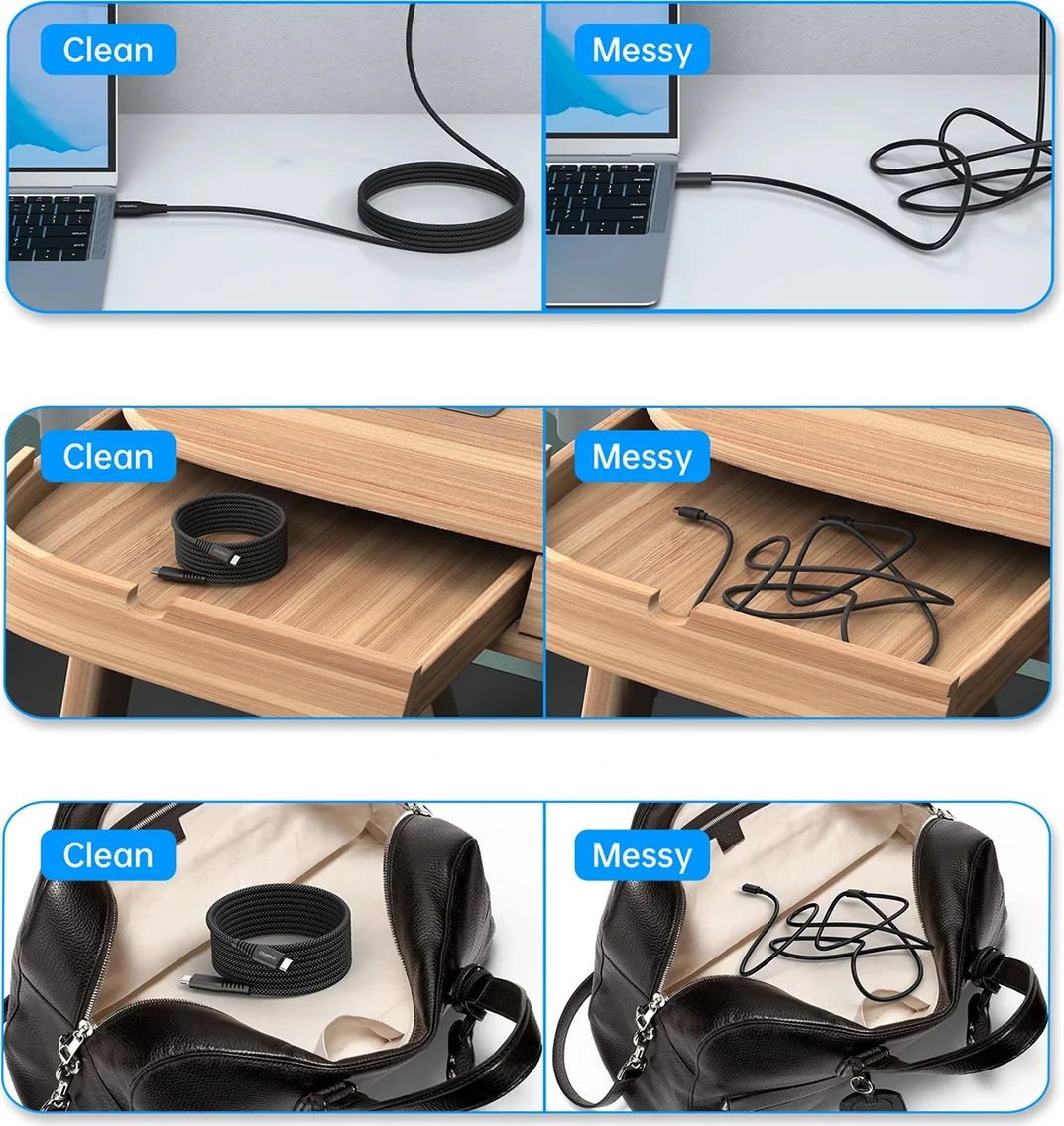 Kabllo USB-C në USB-C Choetech XCC-1051, 1.8m, 240W, e zezë