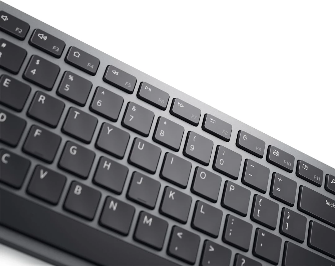 Set tastierë dhe maus Dell KM7321W, RF Wireless + Bluetooth, QWERTY US International, Gri Titanium