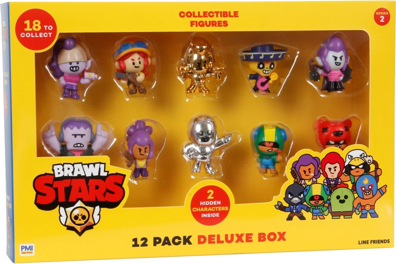 Set figura koleksionuese Brawl Stars P.M.I. Kids World S2, 12 copë, Deluxe Box