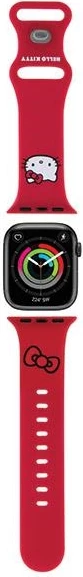 Rrip silikoni për Apple Watch Hello Kitty, 38/40/41mm, i kuq