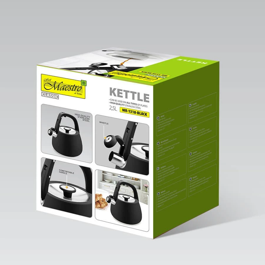 Çajnik Maestro MR-1318, 2.5 L, Inoks, i zi