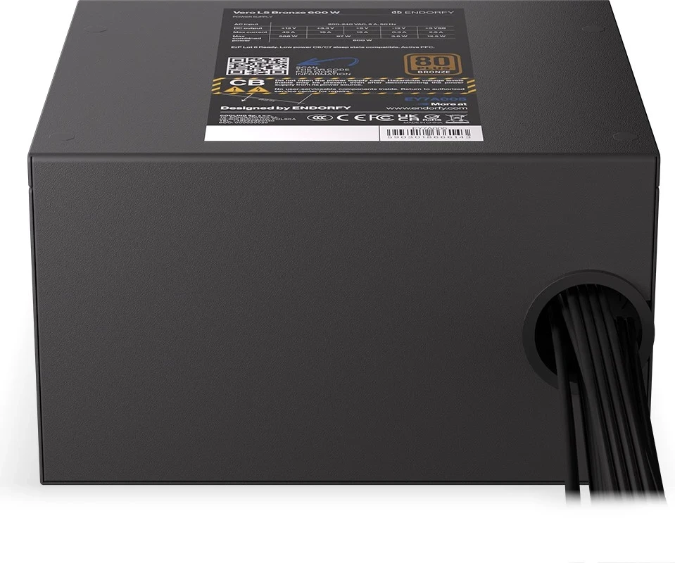 Furnizues me energji ENDORFY Vero L5 Bronzi, 600W 