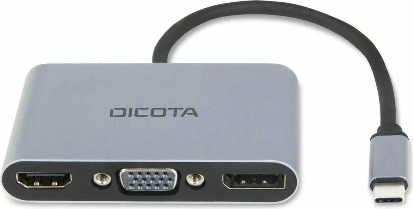 Docking station DICOTA D32064, USB Type-C, Silver