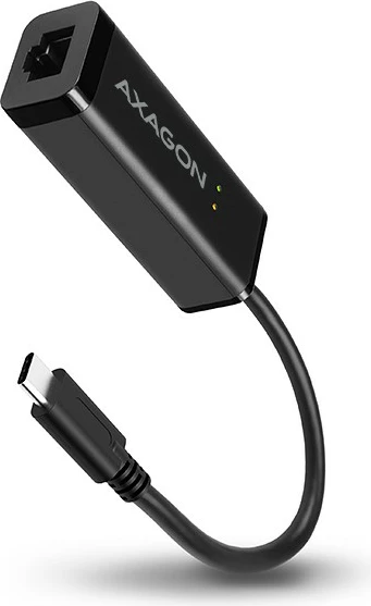 Adapter rrjeti AXAGON ADE-SRC, USB-C 3.2 Gen 1 në Gigabit Ethernet, i zi