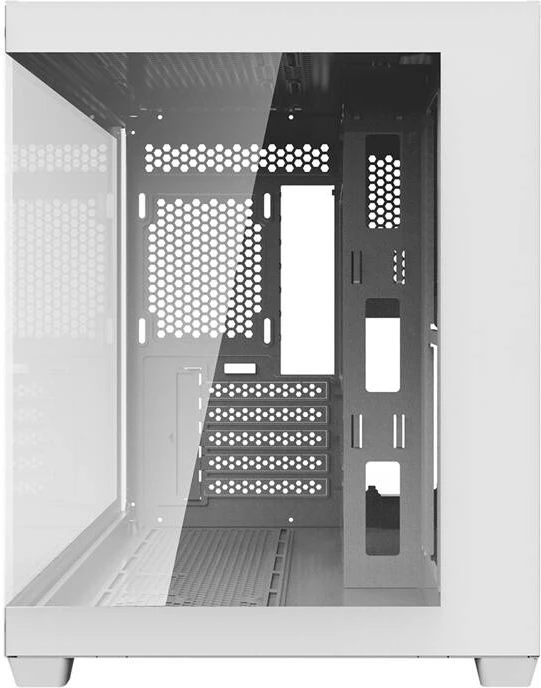 Kasë Darkflash C285MP Midi Tower mATX/ITX xhami i temperuar dy-anësh mbështetje radiator 360 mm pa tifozë të instaluar e bardhë
