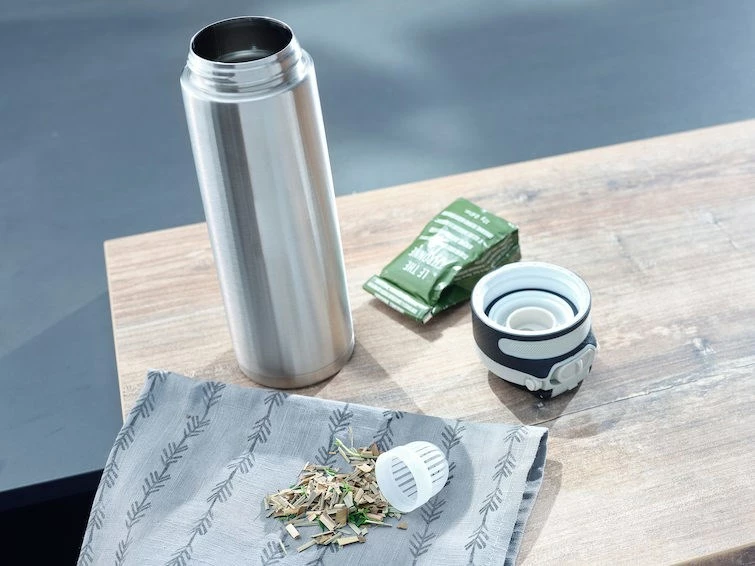 Termos udhëtimi LEIFHEIT 3272, 600 ml, çelik inoks, argjend