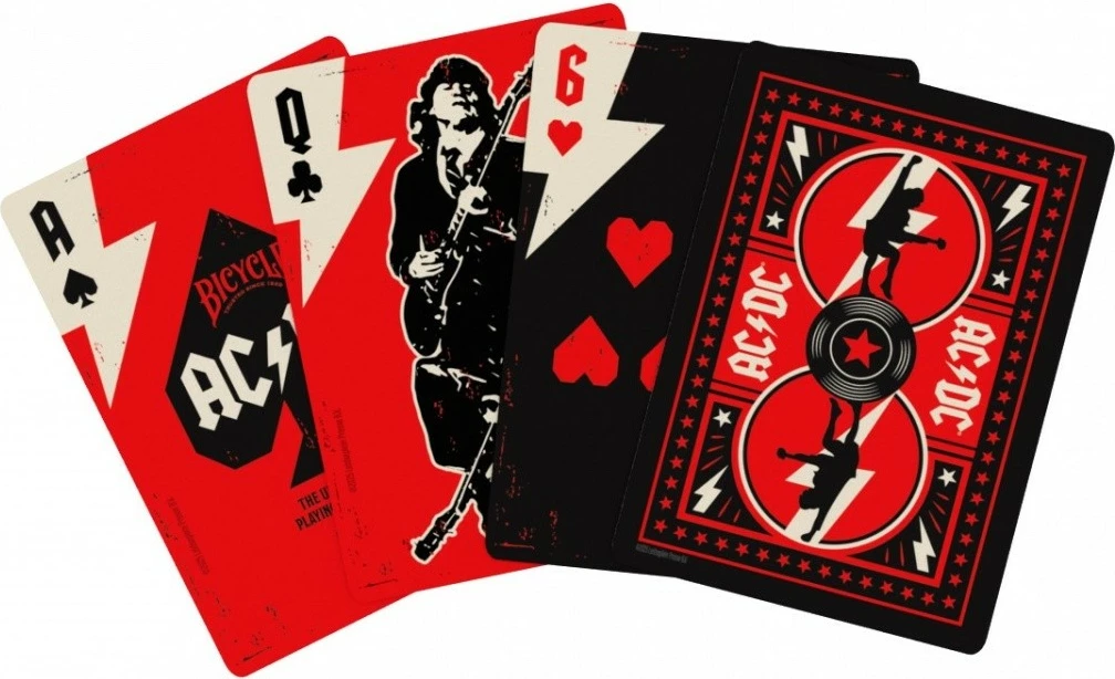 Letra loje Bicycle AC/DC, 52 copë, anglisht