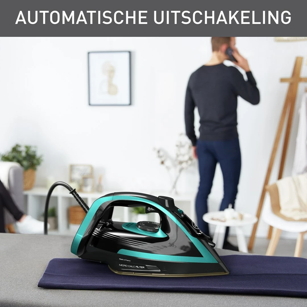 Hekur Tefal Puregliss FV8066, 3000 W, Zi, Kaltër