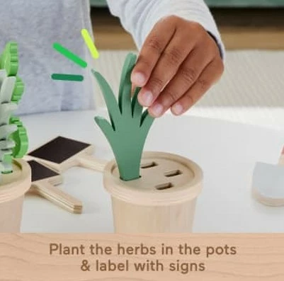 Set lodrash prej druri për kopshtari, Fisher Price, HXT84, shumëngjyrësh, 12 pjesë