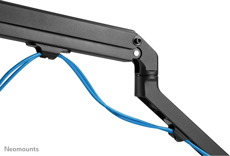 Krah monitori Neomounts FPMA-D650DBLACK, për 2 monitorë, 17-27 inç, rregullim lartësie me gas spring, ngjyrë e zezë