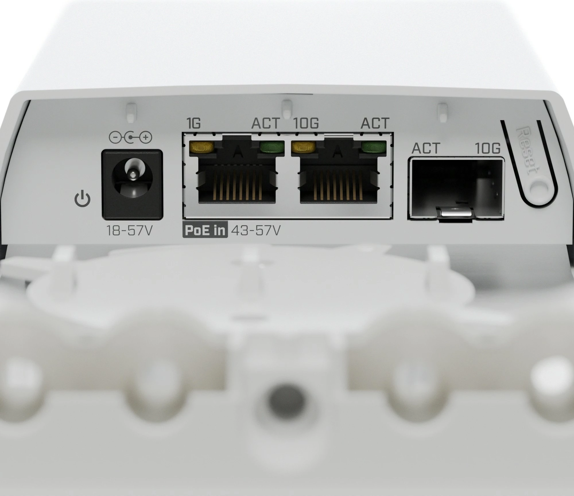 Konvertues fibër-bakër MikroTik FTC11XG, 10 Gigabit, i bardhë