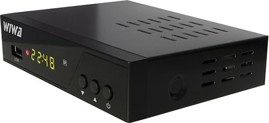 Tuner digjital Wiwa H.265 PRO, DVB-T2/DVB-T, Full HD, me telekomandë, i zi