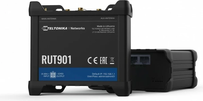 Ruter LTE TELTONIKA RUT901, 4xRJ45, 2xSIM, WiFi, i zi