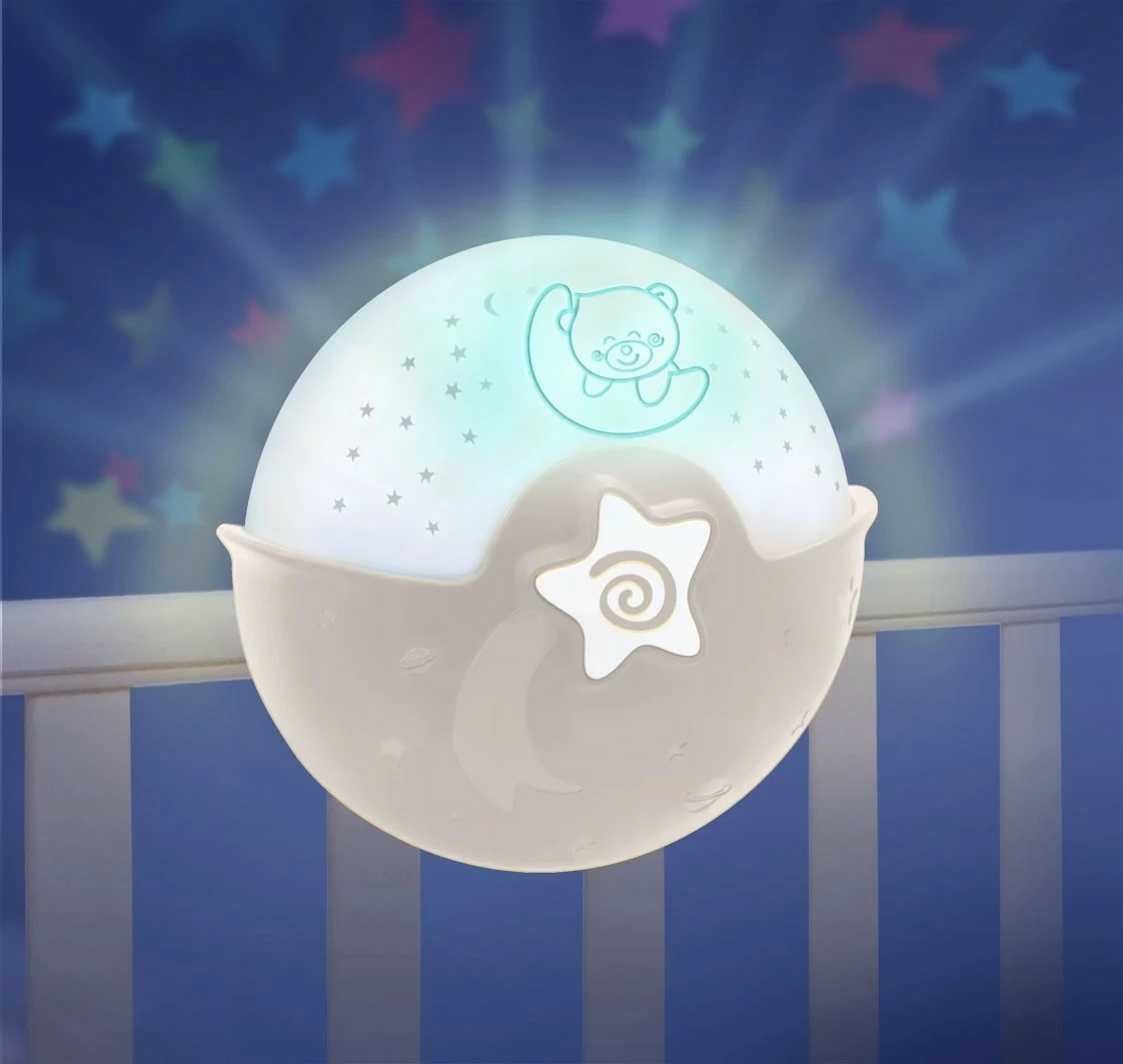 Projektor dhe llambë nate 2-në-1 B-kids Infantino 4909N, Bezhe/Bardhë