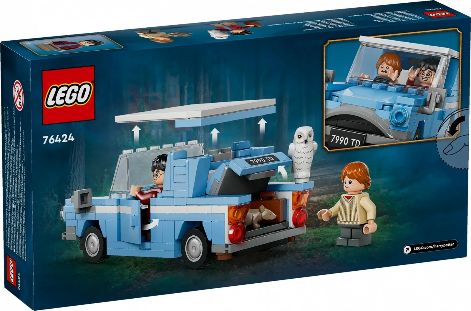 Set LEGO Harry Potter Flying Ford Anglia 76424, 165 pjesë, plastikë