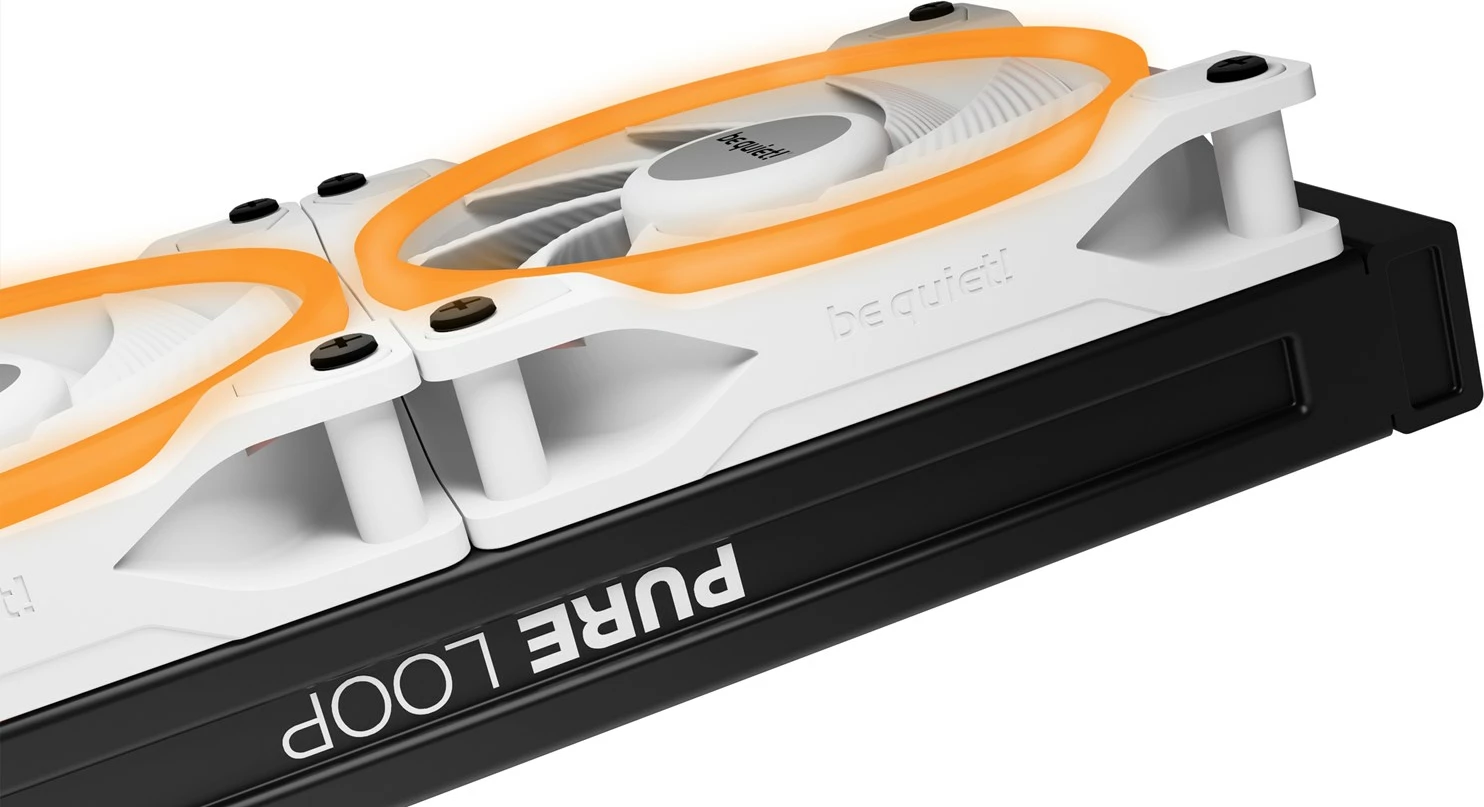 Kasë fan BE QUIET! Light Wings White BL101, 120mm, 3 copë, RGB, Bardhë