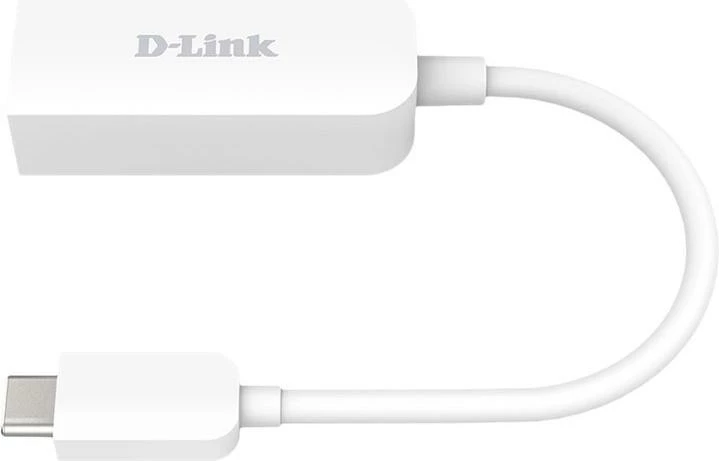 Adaptues USB-C në Ethernet 2.5Gb, D-Link DUB-E250, Plug & Play, i bardhë