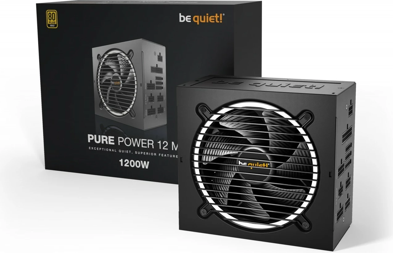 Kasë Be quiet! Pure Power 12 M, 1200W, ATX 3.0, 80 PLUS Gold, Modular, e zezë