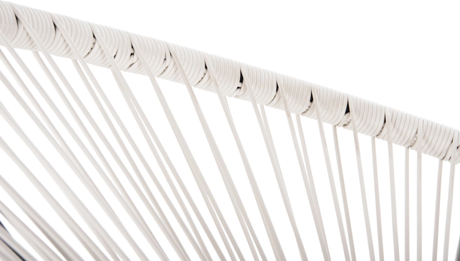 Karrige e jashtme lloj foleje ACAPULCO FH5872.12 metal i zi-ratan sintetik në të bardhë 71x72x80Hcm