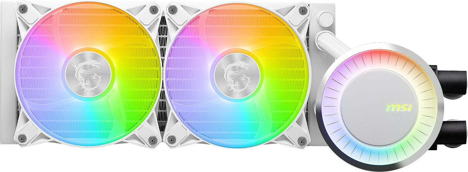 Ftohës me lëng MSI MAG Coreliquid E240, 240mm, RGB, i bardhë